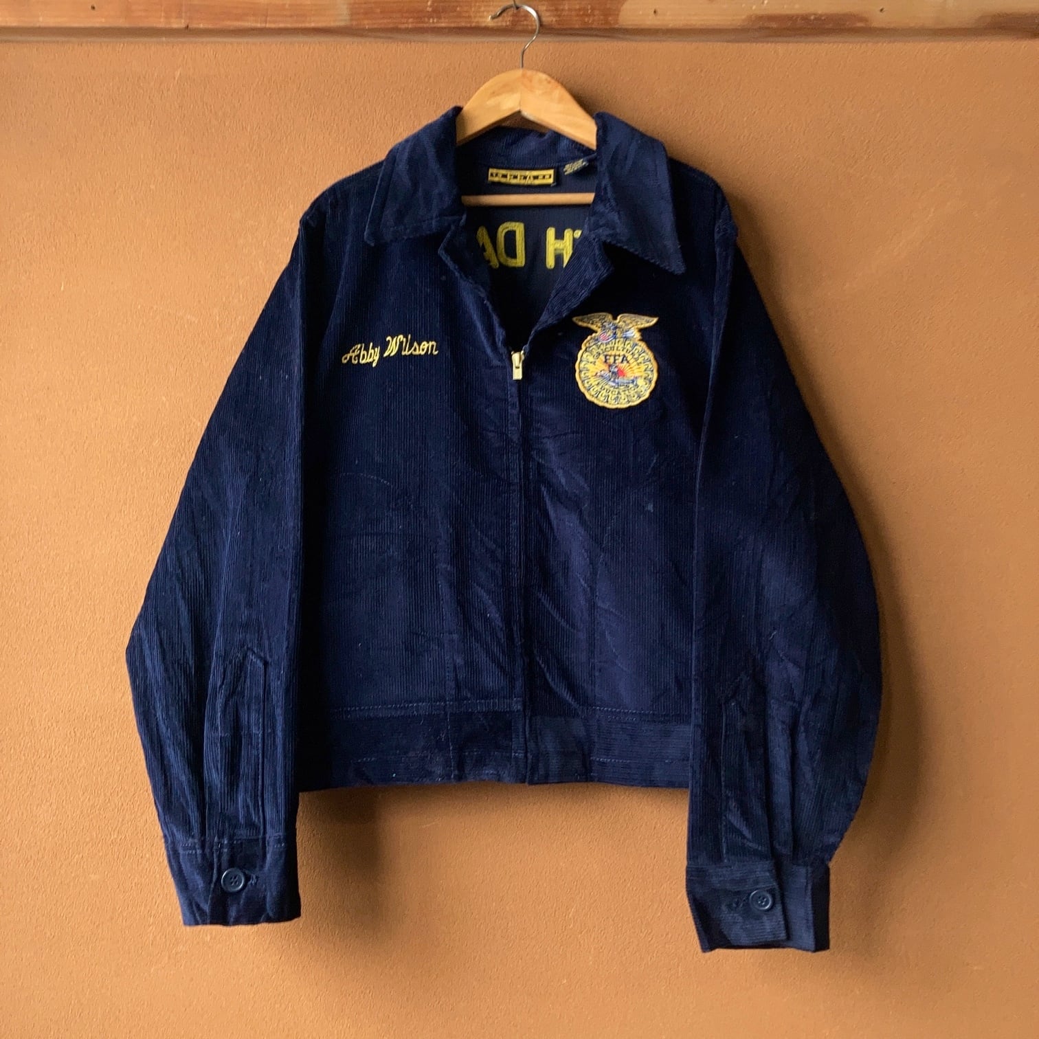 FFA 刺繍&ワッペン ファーマーズコーデュロイジャケット ネイビー USA