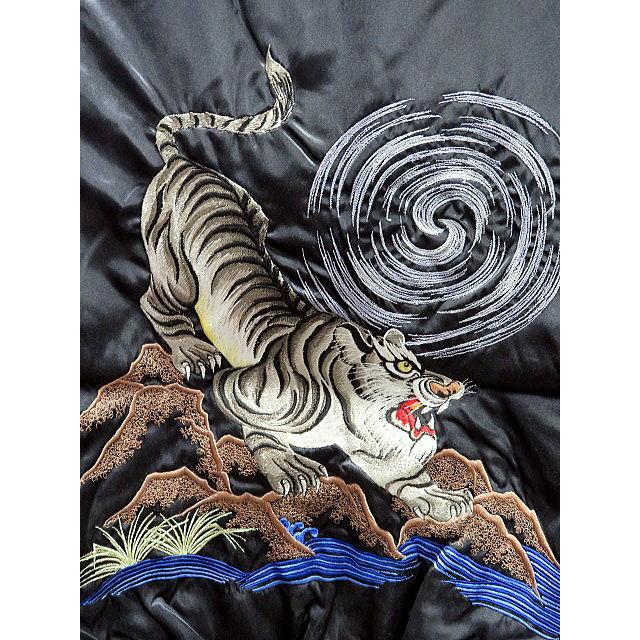 スカジャン フリーサイズ 匠・虎刺繍 伝統工芸士の手振り刺繍