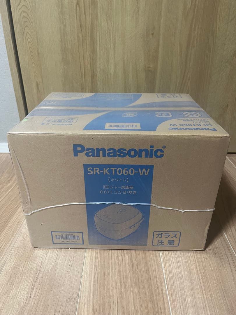 新品Panasonic SR-KT060-W 炊飯器 ホワイト 炊飯器 ホワイト SR-KT060-W [3.5合 /IH] Panasonic｜パナソニック